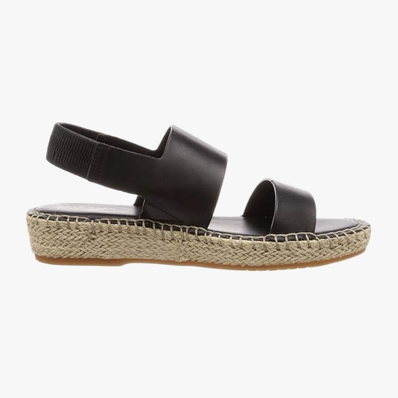 Cole Haan Black Espadrilles Sandals Cloudfeel W9 - Picture 1 of 11